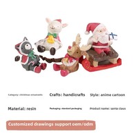 Personalizada Mini Navidad resina ornamento decoración Santa Claus caja ciega figurita militar figura de acción hecha a medida