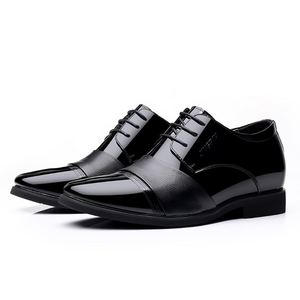 Men's Pointed Toe Leather Business Loafers Slip-On with Hidden Heel Lift New Arrival Genuine Leather for Office Career Weddings - Product Image 2