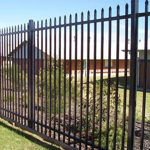 En gros en acier de jardin en fer forgé clôture panneaux résidence décoratif