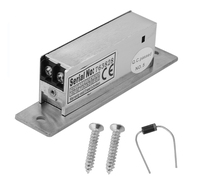 Serrure électrique antivol 12V/24V de haute qualité pour système de contrôle d'accès, norme américaine, avec retour d'état de verrouillage de porte en option
