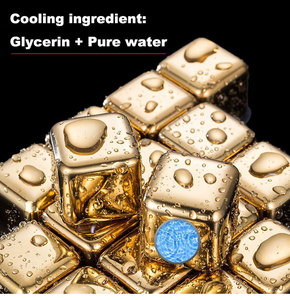 Luxury <strong>Reusable</strong> 304 Stainless Steel Food Grade Quick Frozen Whiskey Chilling Stone Metal <strong>Ice</strong> <strong>Cube</strong> With Gift Box for Beverage - Product Image 6