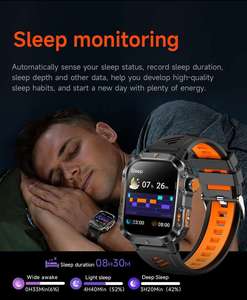 HT36 2025 GPS Sports Smart Watch Digital IP68 Flashlight 2.01\" TFT Health Tracking Heart Rate Music <b>Control</b> BT Calling IP67 - Product Image 2
