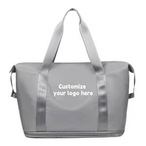 Large Capacity Expandable Waterproof Gym Duffel Bag with Shoe Compartment Wet Pocket <b>Luggage</b> <b>Trolley</b> Sleeve Travel Sports - Product Image 1