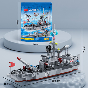 Warship Building Block Set 9165 460 <strong>Pieces</strong> Compatible With <strong>Lego</strong> Bricks For Boys Age 5-7 Years - Product Image 3