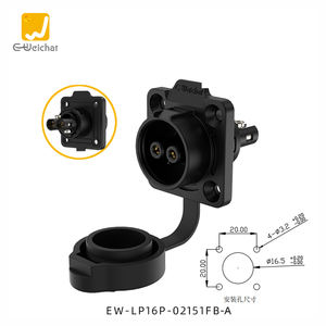 LP16 Poder Função 2 Pin Plástico Fiação Parafuso Aviação <span class=keywords><strong>Plug</strong></span> Conector Polo Travando Parafuso Tipo IP68 Conector Impermeável - Product Image 4