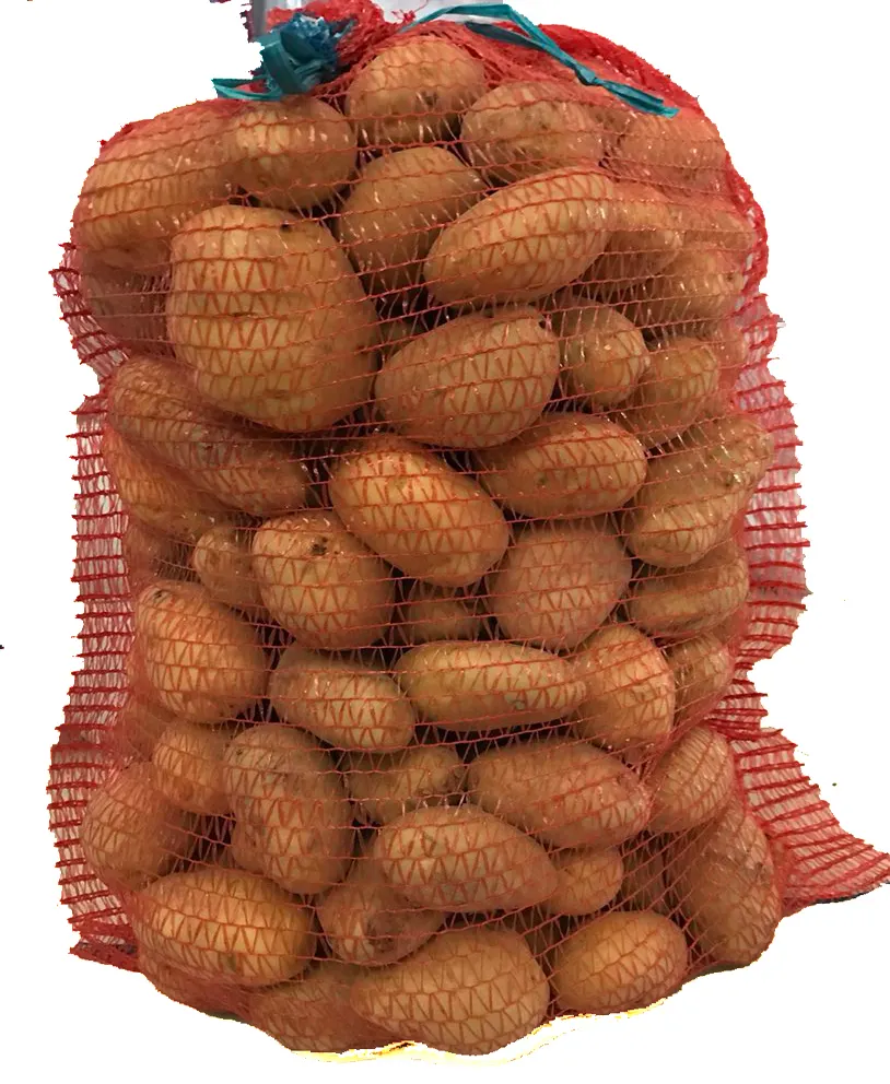 45x75cm rouge 30kg sac en maille pour raschon d'oignon