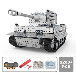 Modèle de char en puzzle 3D stéréo tout <span class=keywords><strong>métal</strong></span> pour adultes, jouets télécommandés de difficulté élevée, échelle 1:32, ornements militaires - Product Image 6