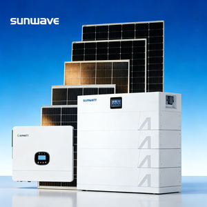 Système de stockage d'énergie compact haute tension empilable Sunwave 15KWh 23KWh 30KWh <span class=keywords><strong>38KWh</strong></span> 46KWh pour les familles, avec panneaux solaires et onduleur - Product Image 1