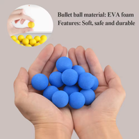 Jeu de tir à distance Eva Air Power d'extérieur en plastique pour enfants pistolet Popper à balle souple avec jouets ciblés