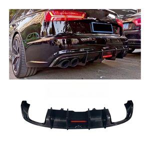 Miglior Vendita: Diffusore Posteriore in Fibra di Carbonio con Luce per <span class=keywords><strong>Audi</strong></span> A6 <span class=keywords><strong>S</strong></span> <span class=keywords><strong>Line</strong></span> Sedan S6 C7.5 2016 2017 <span class=keywords><strong>2018</strong></span> - Product Image 2