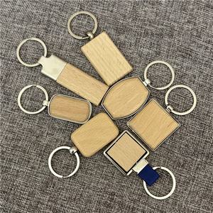 Popular Motel sublimación madera llavero Llavero casa redondo en forma de corazón llavero de madera en blanco - Product Image 2