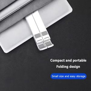 Precio de fábrica 2 en 1 Laptop Soporte para teléfono móvil Elevación de refrigeración ABS portátil + soporte para almohadilla de silicona - Product Image 6