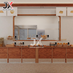 Vetrina Espositiva LED Personalizzata per Panetteria, Bancone Caffè, Espositore per Pane, Scaffale <span class=keywords><strong>Moderno</strong></span> in Legno per Torte e <span class=keywords><strong>Pasticceria</strong></span>, Arredamento per Negozi e Caffetterie - Product Image 4