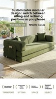 Modernes Luxus Chesterfield Quadratisches Modulares Sofa Frei Kombinierbar Umwandelbares Liegebett Vakuumkomprimiert für Wohnzimmer