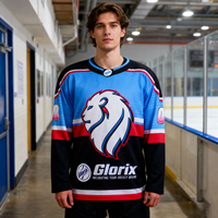 Maillot de hockey sur glace respirant pour l'été, équipe d'Espagne, 100% polyester, séchage rapide, sublimation personnalisée, manches longues, adulte