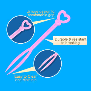 Fourchettes à fruits jetables en plastique, lot de 50 pièces, pour usage domestique et supermarchés, pour la dégustation de gâteaux, pour les hôtels - Product Image 1