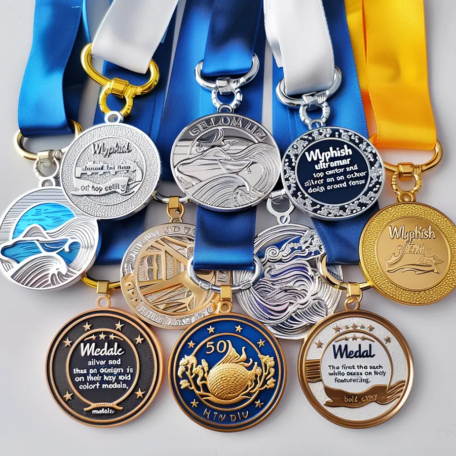 ميدالية ذهبية مخصصة للبيع بالجملة ميدالية على شكل عملة لسباقات الماراثون لرياضة كرة القدم تصميم ثلاثي الأبعاد ميدالية معدنية سادة لقيادة فريق المشجعات في سباقات السباقات