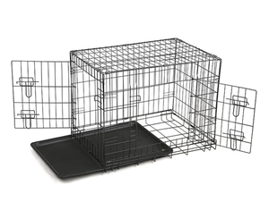 Metal büyük oyun parkı tel hayvan Metal kamp kapalı açık kafes büyük köpekler için çatı ile - Product Image 6