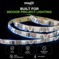 Strip LED RGB SMD5050 PWM 4 Kawat Lentur Tipe S Zigzag 12V 24V