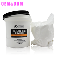 YISICHEN Poudre décolorante permanente pour cheveux, à base de plantes biologiques, sans ammoniaque, pour cheveux normaux - Utilisation en salon, douce et sans poussière