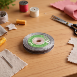 ริบบิ้นอิลัน กาซ 1 ซม. x 35 หลา สีเทา สำหรับงานประดิษฐ์และงานเย็บผ้า - Product Image 3