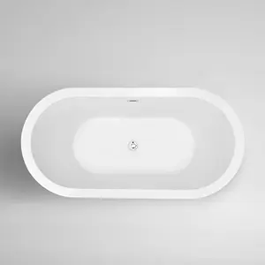 2024 diseño moderno independiente 1,65 m Tamaño marca de agua baño interior bañeras acrílicas bañera para adultos