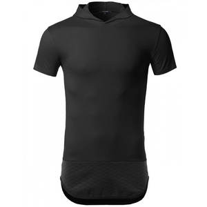 Camisetas con logotipo de impresión personalizada Uniforme 100% Poliéster En blanco Liso Deportes Golf Hombres Camiseta de manga corta con dobladillo redondo y cuello en U - Product Image 6