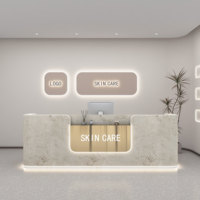 Nouveau modèle de comptoir de réception, minimaliste, moderne, adapté aux cabinets médicaux, aux studios de danse, aux salles d'étude, aux bureaux, réglable et pliable