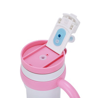 Gobelets isothermes en acier inoxydable 18/8 de 540 ml, 100 % étanches, pour le camping, avec pailles