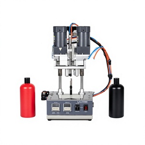 Machine de bouchage semi-automatique pneumatique de bureau pour aliments, boissons, produits chimiques, jus, lait et bouteilles PET, garantie 1 an - Product Image 1