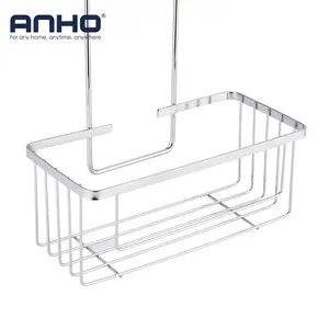 Stainless Steel Bathroom Perforated Shower Head Hanging Basket