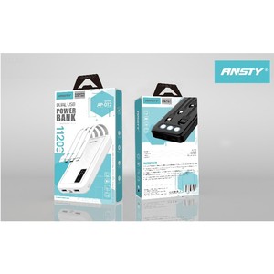Ansty 11200mAh Dual USB Power Bank รุ่นสีดำ (AP-012) - Product Image 3
