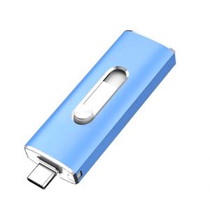 Clé USB OTG 2-en-1 pivotante 8 Go 4 Go 2 Go 128 Go 64 Go 32 Go, double connecteur Type C, clé USB 2.0 - Product Image 3