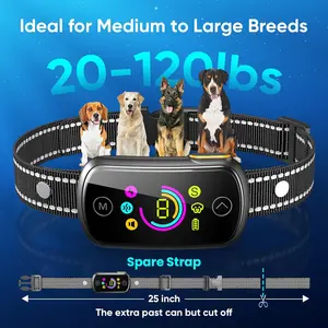 Xcho New Rechargeable Hunting Dog Training Collar Dog Bark Collar Anti Barking Collar With 7 Adjustable Sensitivity