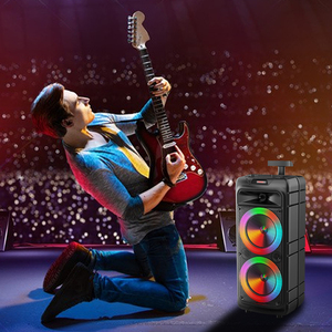 Altavoz Bluetooth Inalámbrico Profesional con Graves Potentes, Luces RGB Dinámicas, para Fiestas al Aire Libre, Altavoz Activo HiFi con Ruedas, al Mejor Precio - Product Image 2