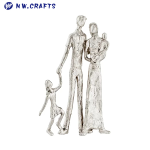 รูปปั้นแบบแอบสแตรกต์รูปครอบครัวทำจากเรซินอากาศตกแต่งโต๊ะศิลปะสมัยใหม่จาก<span class=keywords><strong>แม่</strong></span>และเด็กมาใหม่ - Product Image 4