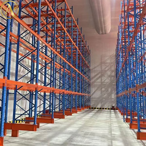 Estantes de almacenamiento de acero de alta resistencia Estantes metálicos industriales protegidos contra la corrosión Estante apilable ajustable para uso en almacén - Product Image 5