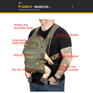 Portabebés Táctico de Diseño Personalizado, Portabebés Multifuncional Portátil, Mochilas Portabebés Ergonómicas para Exteriores - Product Image 4