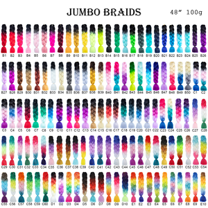 ผมเปียขนาดยักษ์ผสม24นิ้ว<span class=keywords><strong>สี</strong></span>100G เคมีไฟเบอร์สังเคราะห์ทรงผมปาร์ตี้สวยและเป็นธรรมชาติ - Product Image 5