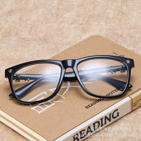 Lunettes de lecture anti-lumière bleue à monture large et solide avec diamants pour unisexe