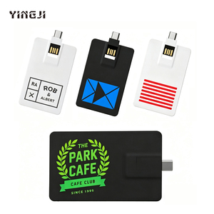 Unidad Flash USB 2 en 1 OTG 2.0 3.0 de Alta Velocidad con Forma de Tarjeta de Crédito, Unidad Flash USB-C para Teléfono <span class=keywords><strong>Celular</strong></span>, Memoria USB Tipo C de 32GB 16GB 8GB 4GB - Product Image 1