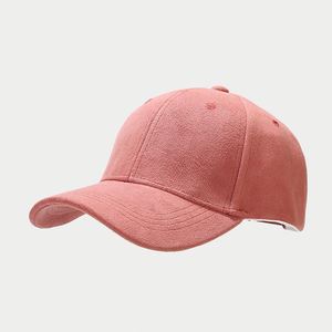 Adjustable Vintage <b>Plain</b> Suede Baseball <b>Cap</b> Stylish Simple Solid Design for Men and Women Dad Hat - Product Image 6
