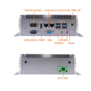 Computadora Industrial Integrada Robusta Sin Ventilador I5 8/10ª Gen. PC Industrial 2.5G Doble LAN 9-36V Amplio Rango <span class=keywords><strong>de</strong></span> Voltaje WiFi 6 Ranura SIM 5G 2 Puertos COM Remoto - Product Image 2