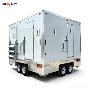 Luxury Mobile Toilet Trailer Fully Equipped Durable <b>Camping</b> Bathroom Trailer Portable Restroom Trailer - Product Image 1