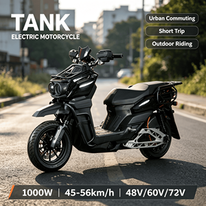 Motocicleta Eléctrica TANK de 1000W de Largo Alcance, Impermeable, 48V/60V/72V, Neumático de 10 Pulgadas, Scooter Eléctrico Resistente para Adultos - Product Image 6