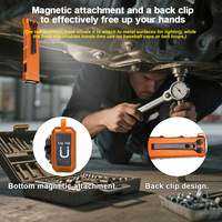 Lampe de poche LED 500LM, faisceau réglable, clip magnétique, rechargeable par Type-C, torche d'urgence, étanche IPX4