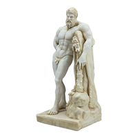 Statue d'Hercule en résine personnalisée OEM, sculpture en polyrésine de l'Heracles Farnese, mythologie grecque et romaine, copie de sculpture de musée pour la décoration intérieure
