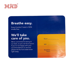 Tùy chỉnh đầy đủ màu sắc in ấn tín dụng nhỏ VIP cửa khách sạn thẻ chìa khóa giấy phong bì hoder với tùy chỉnh foiled Logo - Product Image 4