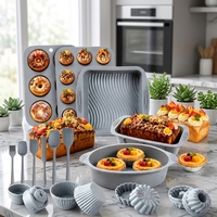 Lot de 15 moules à gâteau en silicone pour chiffon, ustensiles de cuisson de cuisine, sans BPA, qualité alimentaire, pour gâteaux, muffins et cupcakes