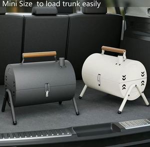 Portable Metal Iron Bbq Charcoal <b>Large</b>-capacity Portable Charcoal for Indoor Propane Cooking for Outdoor Gardening Camping - Product Image 2